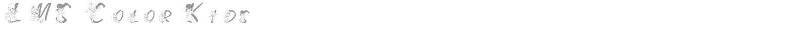 LMS Color Kids font preview
